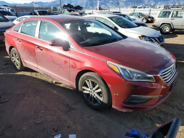 5NPE24AFXFH136626 - 2015 HYUNDAI SONATA SE RED photo 4