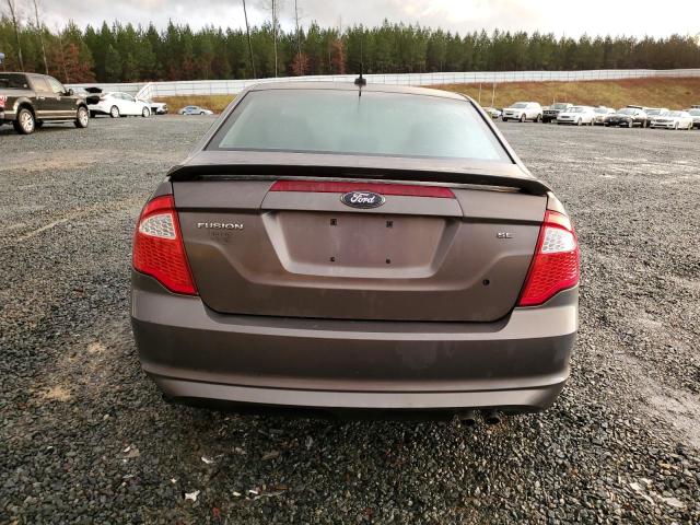 3FAHP0HA4CR228556 - 2012 FORD FUSION SE GRAY photo 6