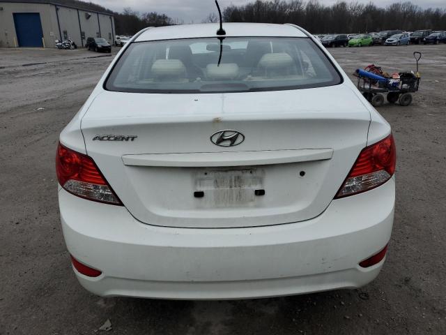 KMHCT4AE8DU501718 - 2013 HYUNDAI ACCENT GLS WHITE photo 6