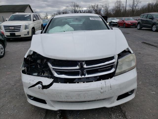 1C3CDZEG7CN143633 - 2012 DODGE AVENGER SXT WHITE photo 5