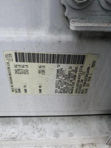 1N4AL2AP3AN445376 - 2010 NISSAN ALTIMA BASE WHITE photo 12