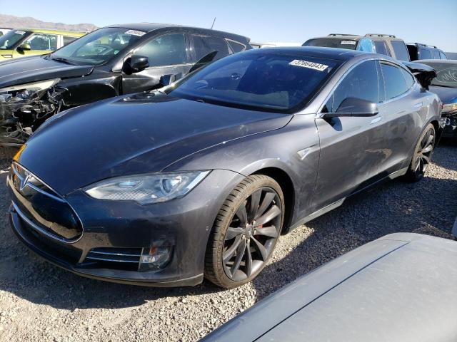 5YJSA1H29EFP66643 - 2014 TESLA MODEL S Grafit foto 1