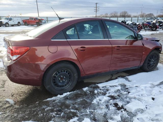 1G1PD5SH0C7375944 - 2012 CHEVROLET CRUZE LS MAROON photo 3