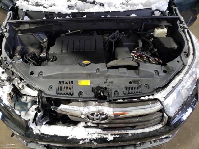 5TDJKRFH5FS192506 - 2015 TOYOTA HIGHLANDER XLE შავი ფოტო 12
