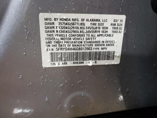 5FRYD4H46GB013903 - 2016 ACURA MDX TECHNOLOGY SILVER photo 13