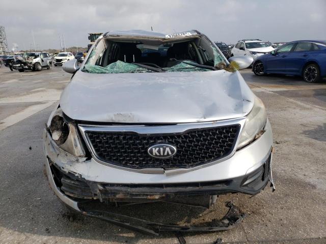 KNDPB3AC3E7660387 - 2014 KIA SPORTAGE BASE SILVER photo 5