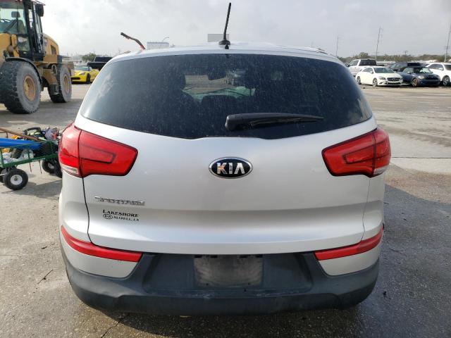 KNDPB3AC3E7660387 - 2014 KIA SPORTAGE BASE SILVER photo 6