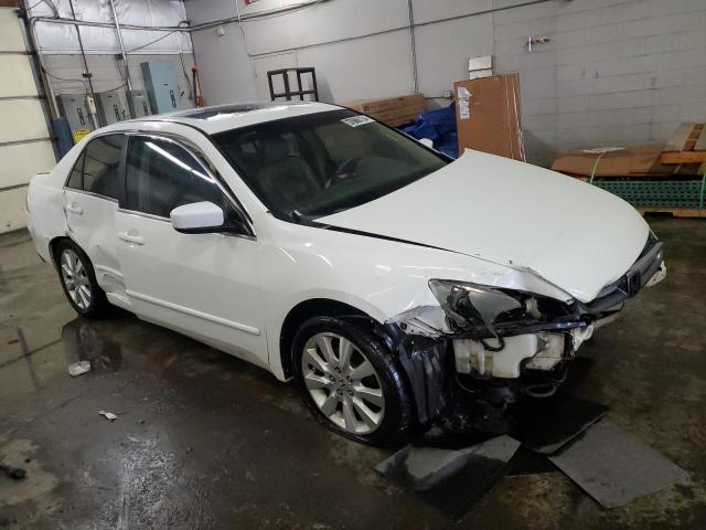 1HGCM66567A001103 - 2007 HONDA ACCORD EX WHITE photo 4