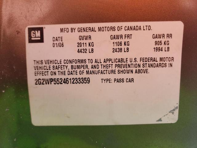 2G2WP552461233359 - 2006 PONTIAC GRAND PRIX 灰色 照片 12