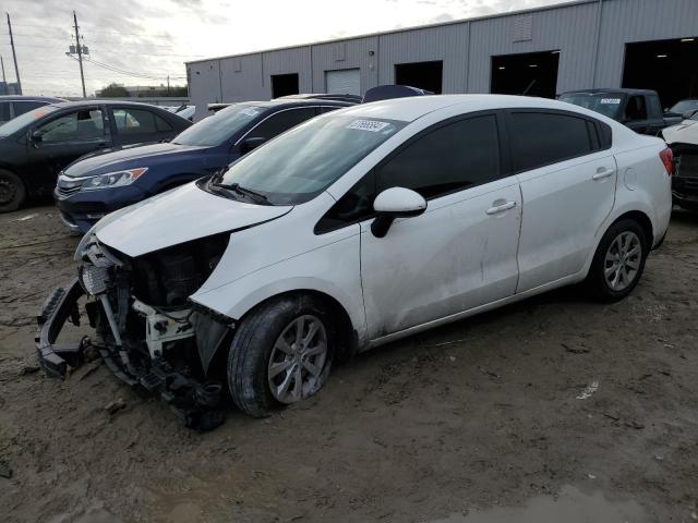 KNADM4A31D6238302 - 2013 KIA RIO LX WHITE photo 1