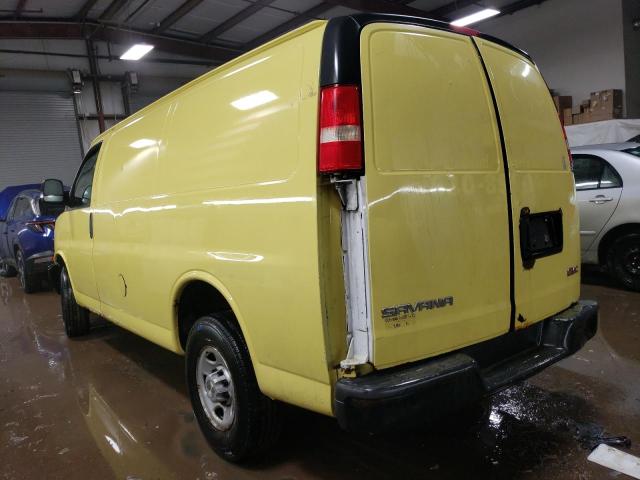 1GTGG25C981100774 - 2008 GMC SAVANA G2500 YELLOW photo 2