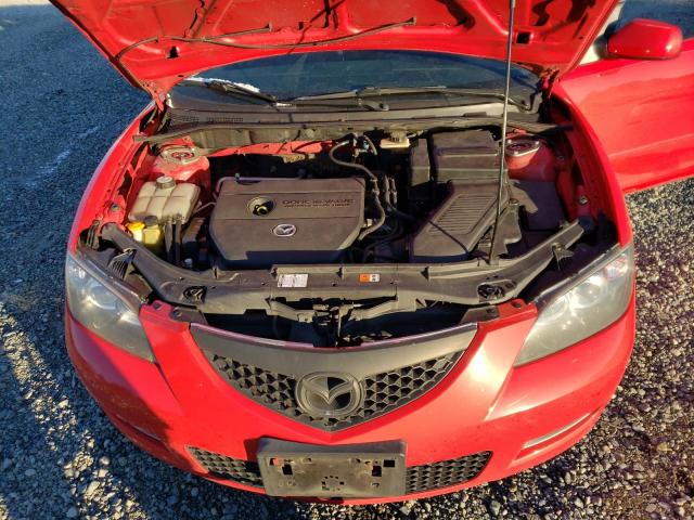 JM1BK32F371626670 - 2007 MAZDA 3 I RED photo 11