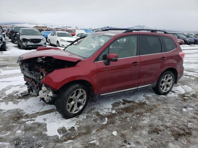 JF2SJAWC3JH483145 - 2018 SUBARU FORESTER 2.5I TOURING RED photo 1