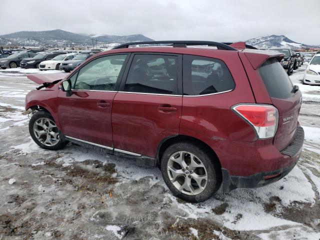 JF2SJAWC3JH483145 - 2018 SUBARU FORESTER 2.5I TOURING RED photo 2