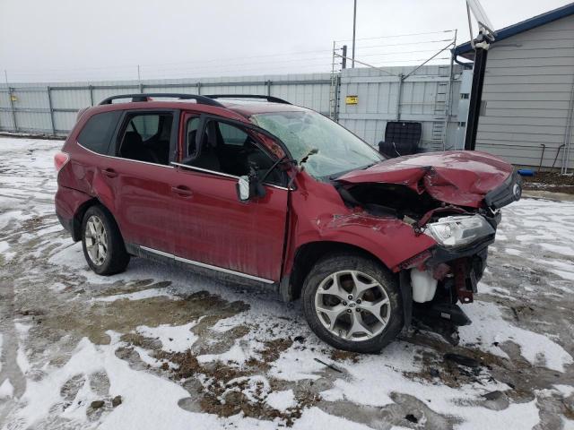 JF2SJAWC3JH483145 - 2018 SUBARU FORESTER 2.5I TOURING RED photo 4