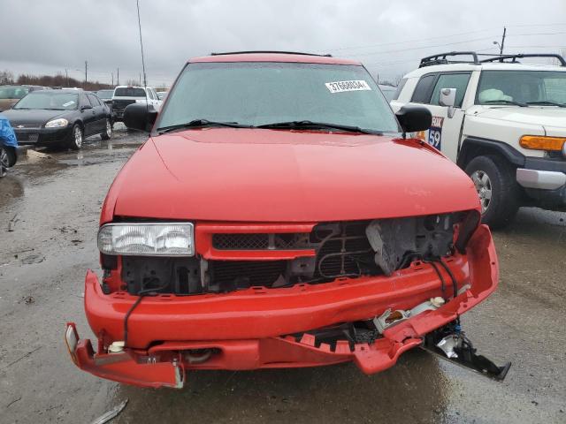 1GNCT18W51K143798 - 2001 CHEVROLET BLAZER RED photo 5