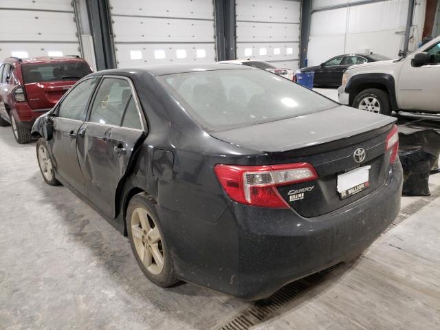 4T1BF1FK4EU857021 - 2014 TOYOTA CAMRY L BLACK photo 3