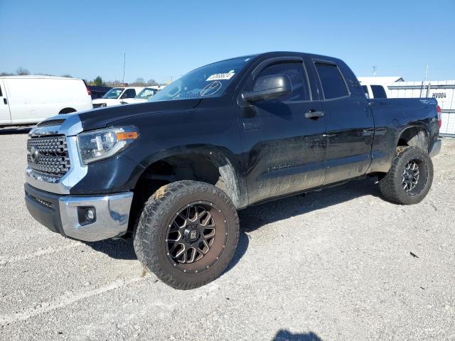 5TFUW5F12JX695443 - 2018 TOYOTA TUNDRA DOUBLE CAB SR/SR5 BLACK photo 1