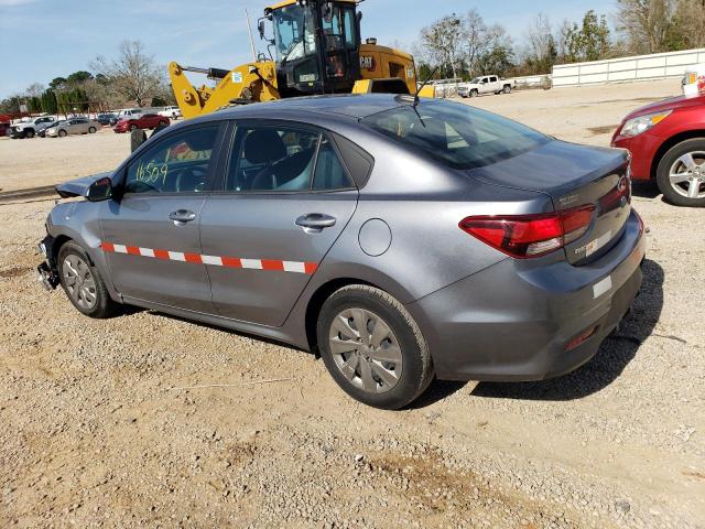 3KPA24AD3LE278782 - 2020 KIA RIO LX GRAY photo 2