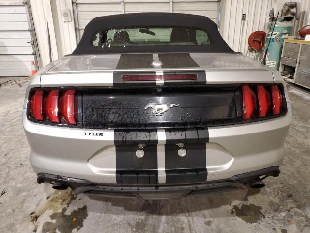 1FATP8UH7J5110352 - 2018 FORD MUSTANG SILVER photo 6