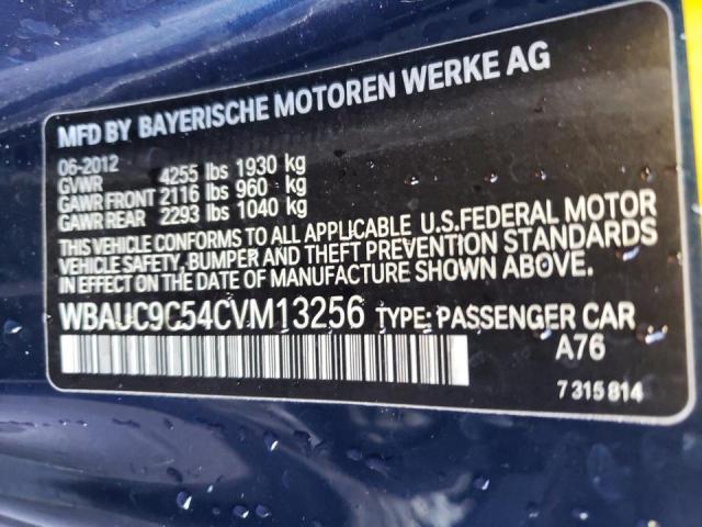 WBAUC9C54CVM13256 - 2012 BMW 135 I BLUE photo 12