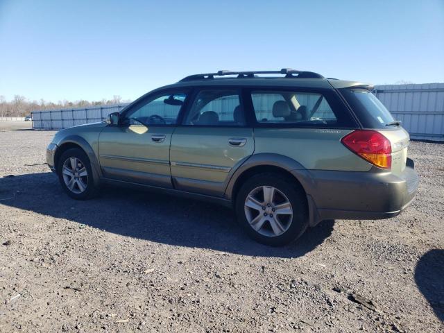 4S4BP86C254371192 - 2005 SUBARU LEGACY OUTBACK H6 R LL BEAN GREEN photo 2