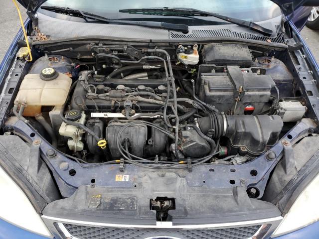 1FAFP34N06W144124 - 2006 FORD FOCUS ZX4 BLUE photo 11