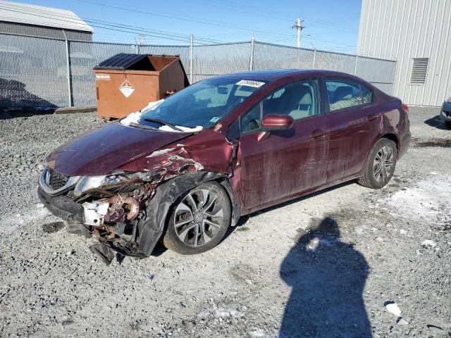 2HGFB2F52EH021844 - 2014 HONDA CIVIC LX BURGUNDY photo 1