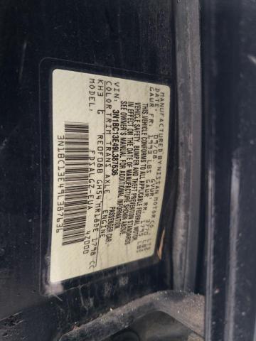 3N1BC13E49L387636 - 2009 NISSAN VERSA S BLACK photo 12