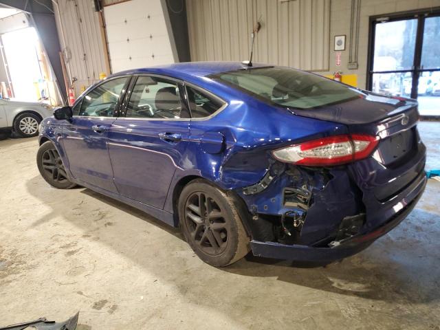 3FA6P0H78GR395309 - 2016 FORD FUSION SE BLUE photo 2