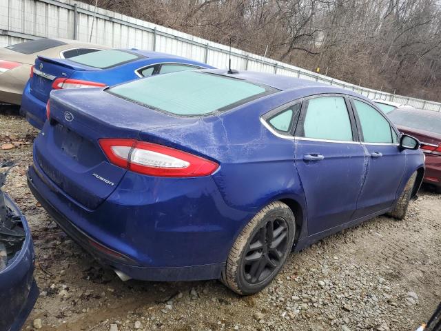 3FA6P0H78GR395309 - 2016 FORD FUSION SE BLUE photo 3