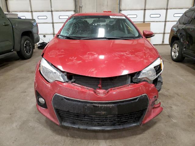 2T1BURHE2GC701818 - 2016 TOYOTA COROLLA L RED photo 5