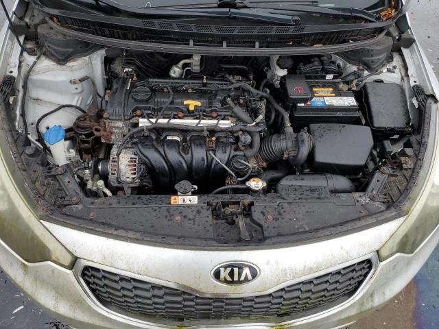 KNAFK4A63E5140842 - 2014 KIA FORTE LX SILVER photo 11