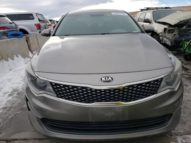 5XXGU4L30GG055363 - 2016 KIA OPTIMA EX GRAY photo 5