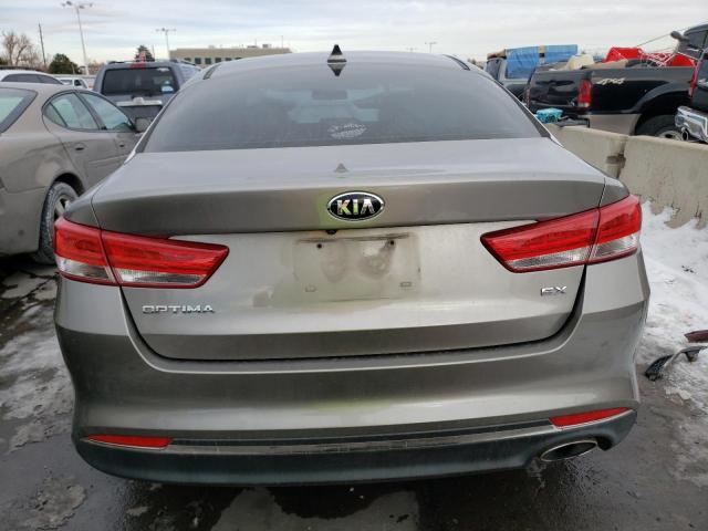 5XXGU4L30GG055363 - 2016 KIA OPTIMA EX GRAY photo 6