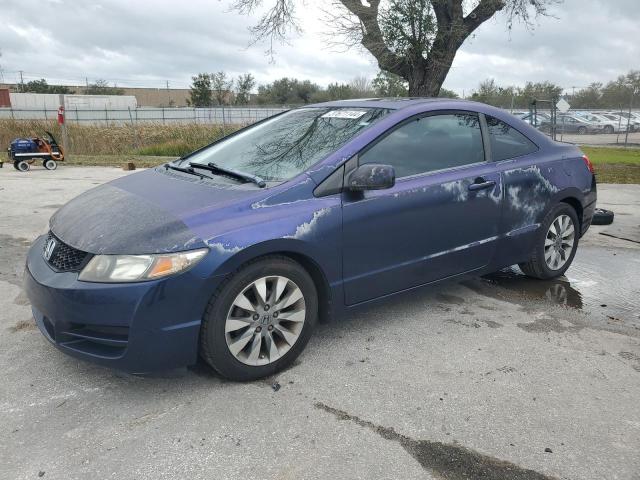 2HGFG12869H519272 - 2009 HONDA CIVIC EX BLUE photo 1