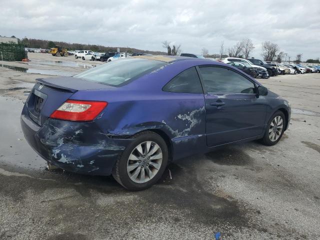 2HGFG12869H519272 - 2009 HONDA CIVIC EX BLUE photo 3