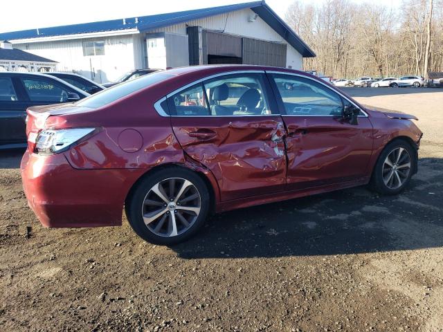 4S3BNAJ63F3057299 - 2015 SUBARU LEGACY 2.5I LIMITED RED photo 3