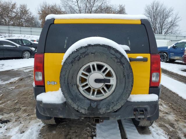 5GTDN136068159225 - 2006 HUMMER H3 YELLOW photo 6