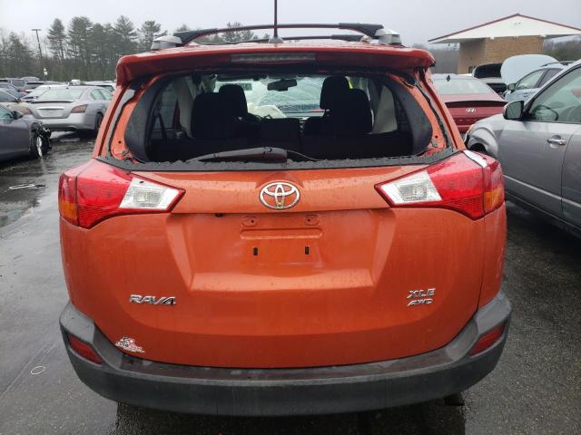 2T3RFREV4FW336933 - 2015 TOYOTA RAV4 XLE ORANGE photo 6