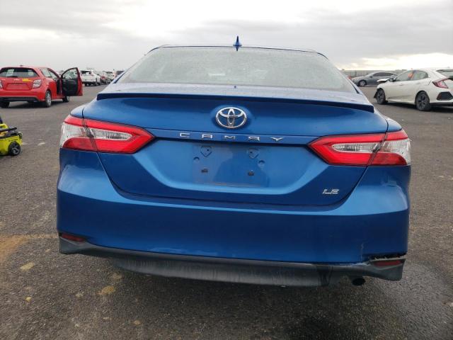 4T1L11AKXLU375001 - 2020 TOYOTA CAMRY LE BLUE photo 6