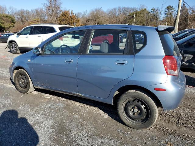 KL1TD66636B587329 - 2006 CHEVROLET AVEO BASE BLUE photo 2