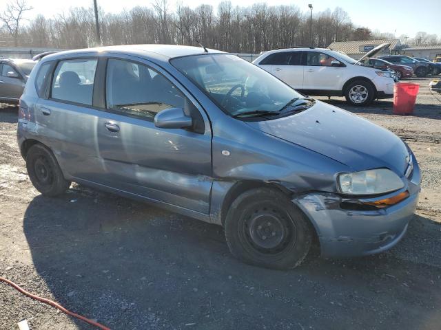 KL1TD66636B587329 - 2006 CHEVROLET AVEO BASE BLUE photo 4