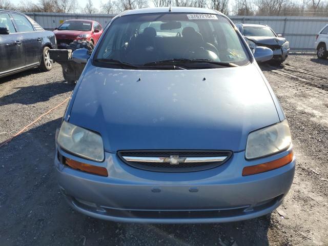 KL1TD66636B587329 - 2006 CHEVROLET AVEO BASE BLUE photo 5