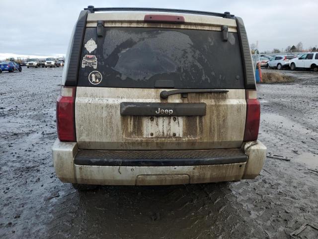 1J8HH48K37C505086 - 2007 JEEP COMMANDER SILVER photo 6