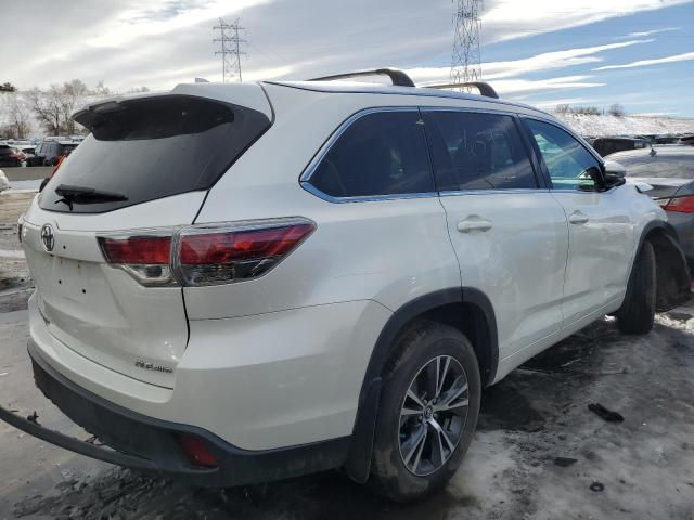 5TDJKRFH5GS300107 - 2016 TOYOTA HIGHLANDER XLE WHITE photo 3