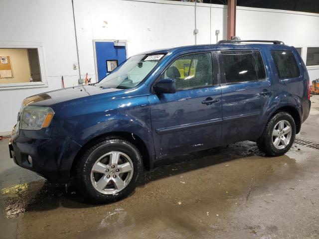 5FNYF4H73BB081266 - 2011 HONDA PILOT EXLN BLUE photo 1