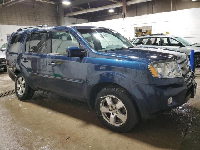 5FNYF4H73BB081266 - 2011 HONDA PILOT EXLN BLUE photo 4