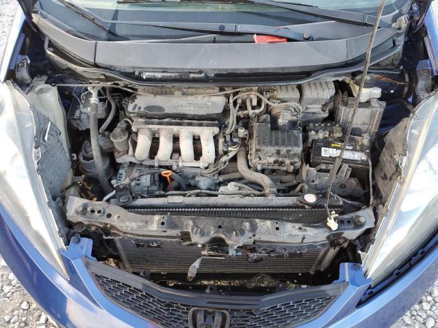 JHMGE8H29AC000016 - 2010 HONDA FIT BLUE photo 11