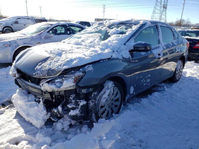 3N1AB7AP0KY351604 - 2019 NISSAN SENTRA S GRAY photo 1